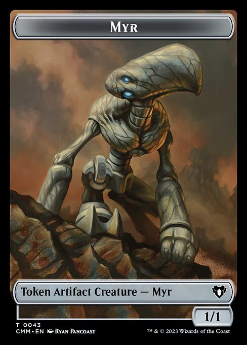 Thopter // Myr Double-Sided Token [Commander Masters Tokens] - Image 2