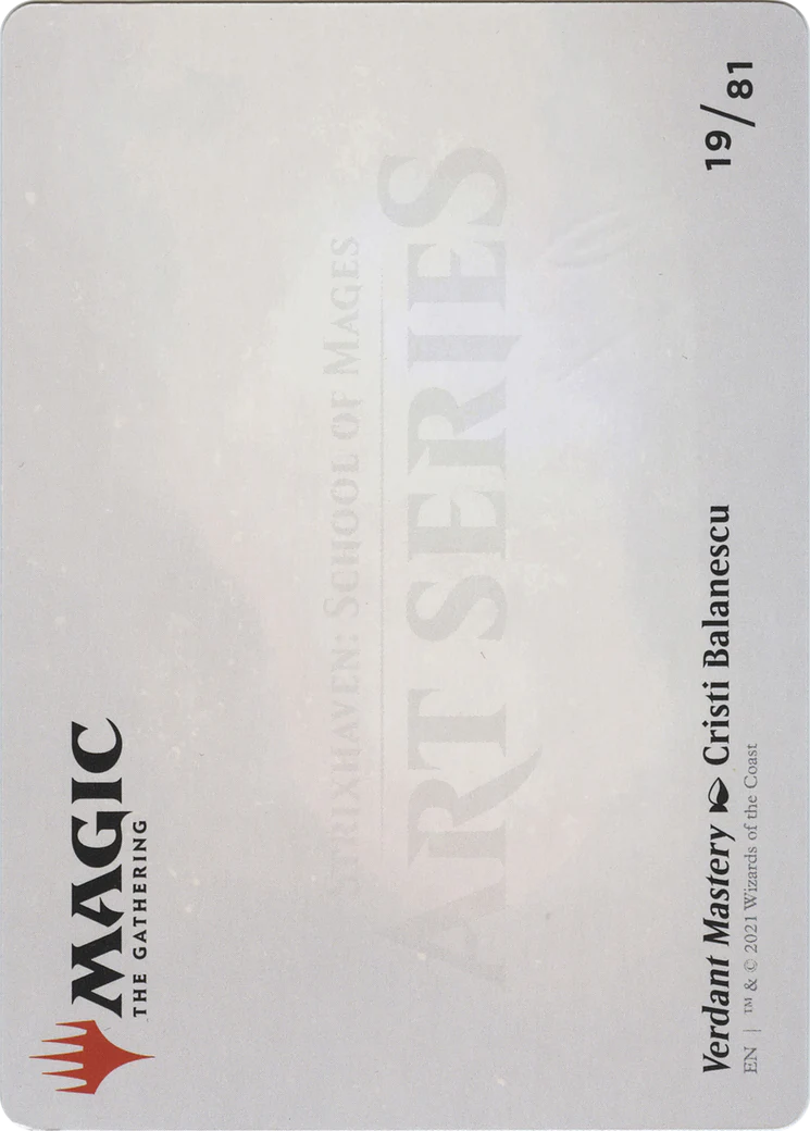 Verdant Mastery Art Card (ASSTX-019) - Strixhaven Art Series (Borderless) - Image 2